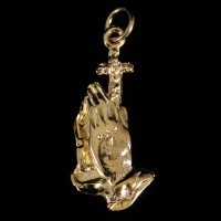 Praying Hands With Cross - R-99